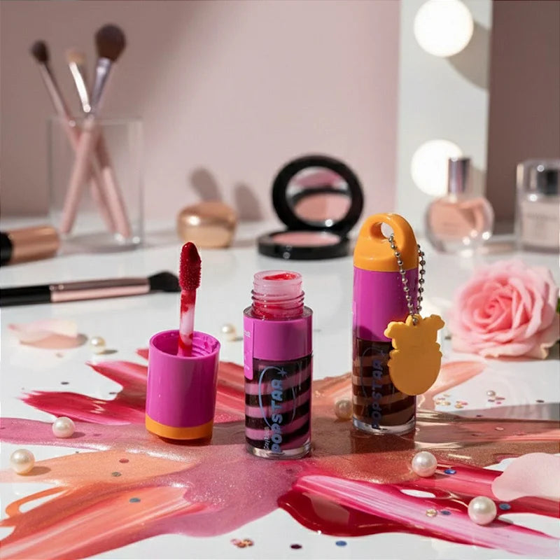 Gloss Labial Party Time Popstar G1 Ruby Rose HB-L6406 - Kit c/ 06 unid