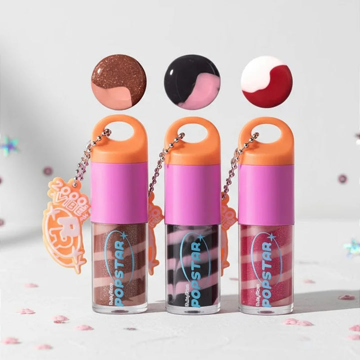 Gloss Labial Party Time Popstar G2 Ruby Rose HB-L6406 - Box c/ 36 unid