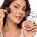 Paleta de Blush Contorno e Iluminador 3 em 1 Femme Paris FR198 - Box 24unid
