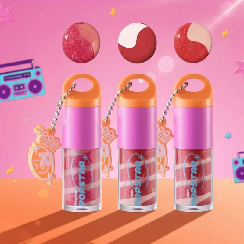 Gloss Labial Party Time Popstar G1 Ruby Rose HB-L6406 - Kit c/ 06 unid